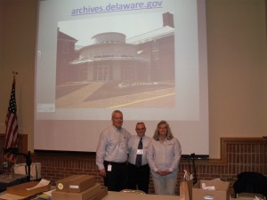 Tom Summers, Steve Marz, and Dawn Mitchell at the Sussex County Librarian Staff Development Day