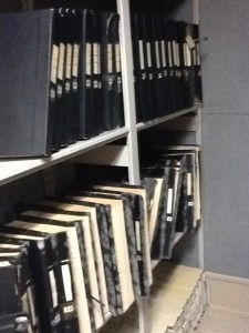 Mold on the covers of the volumes