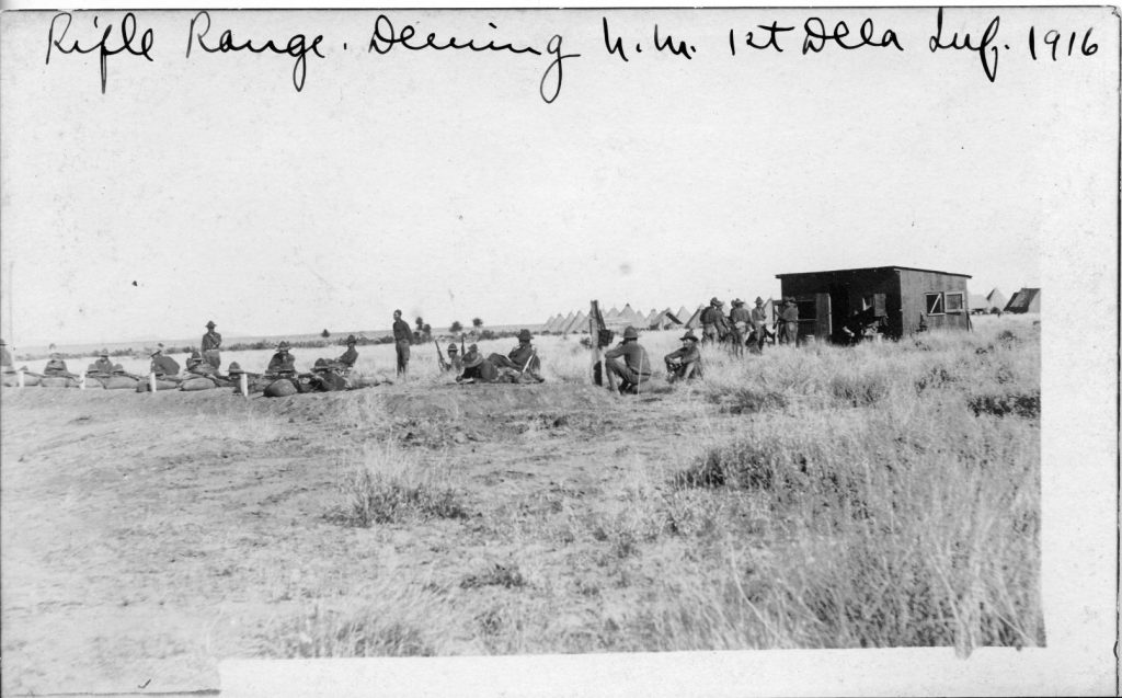 1st Delaware Infantry at the Rifle Range in New Mexico, 1916.
