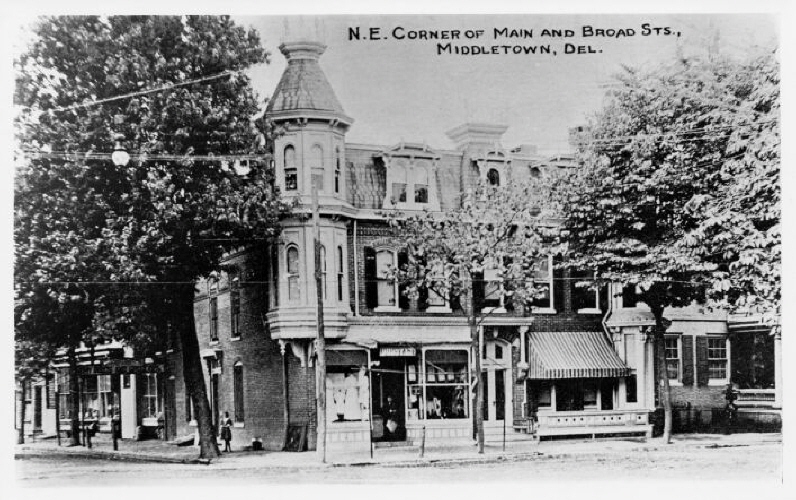 N.E. Corner of Main and Broad Street