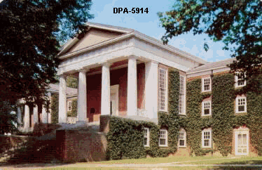 University of Delaware - Old College, opened in 1834, was the original New Ark College building. It was enlarged in 1902 and again remodeled in 1917 through a gift of Mr. Pierre S. DuPont. Old College houses the Department of Music, the Mens Faculty Club, the Commons Dining hall, and a laboratory of the Modern Language Department
