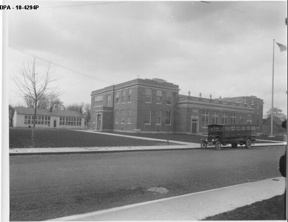 Smyrna High School, original section, built 1923, Frazier Street 