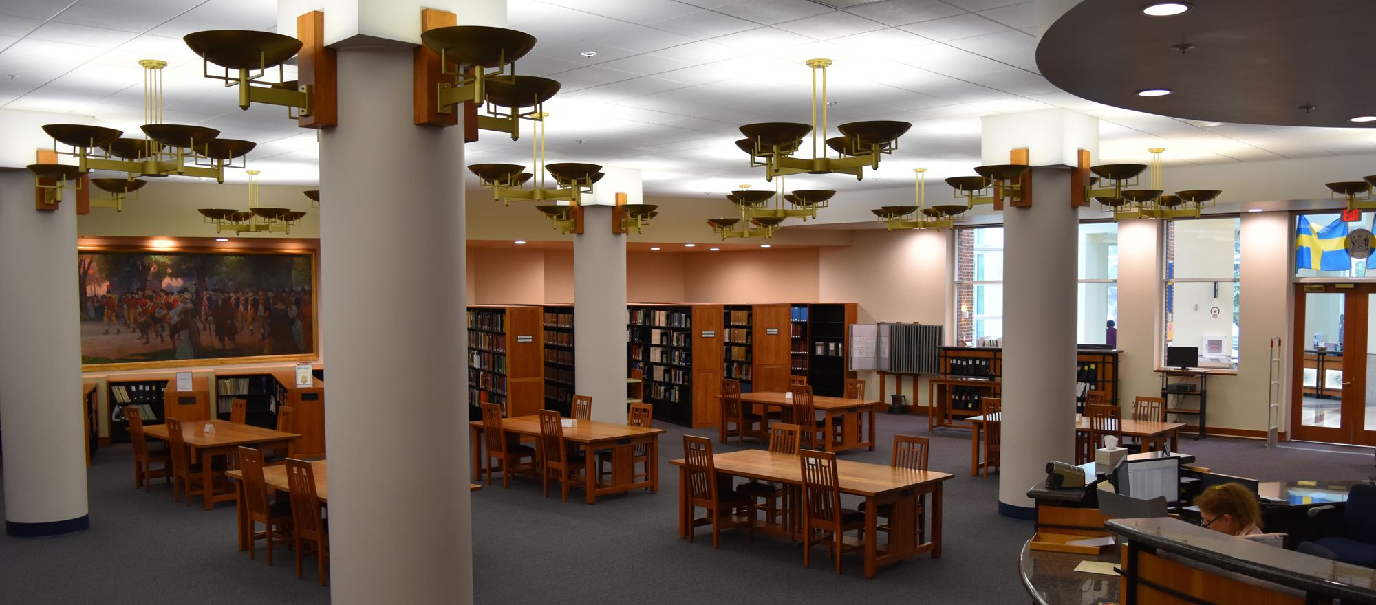 the research room at the delaware public archives