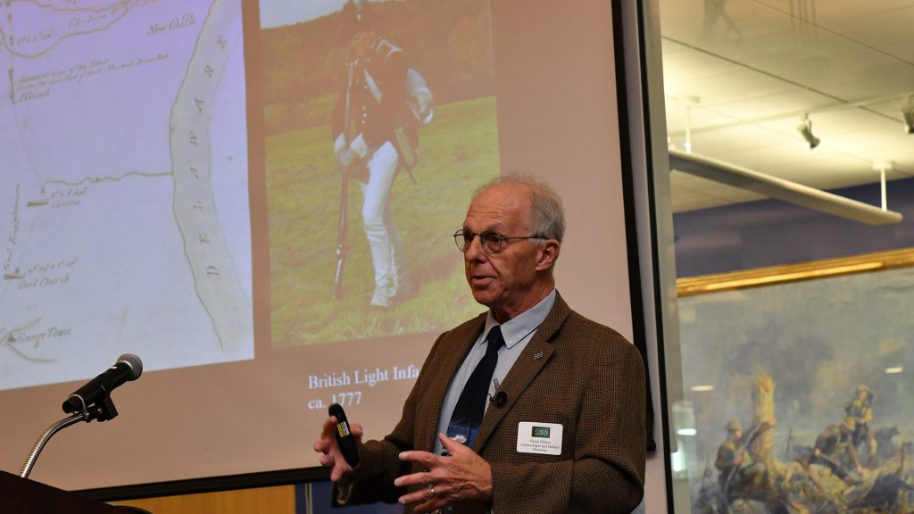 Chuck Fithian presents on Delaware’s role in the Revolutionary War.