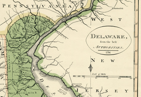a map of the delaware bay
