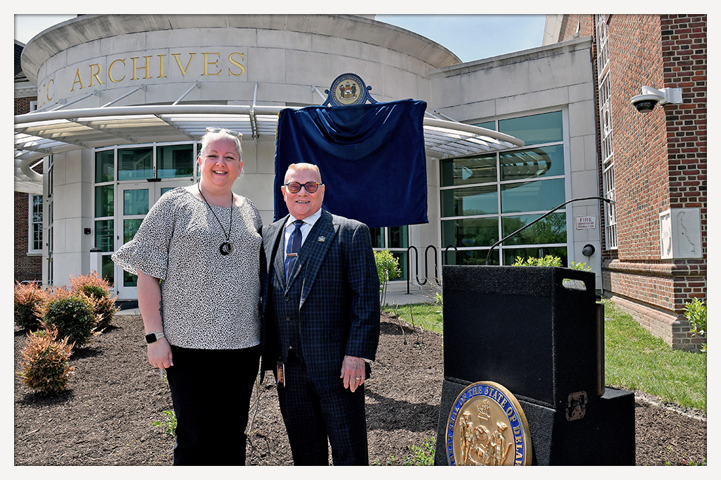 photo of director and historical markers coordinator