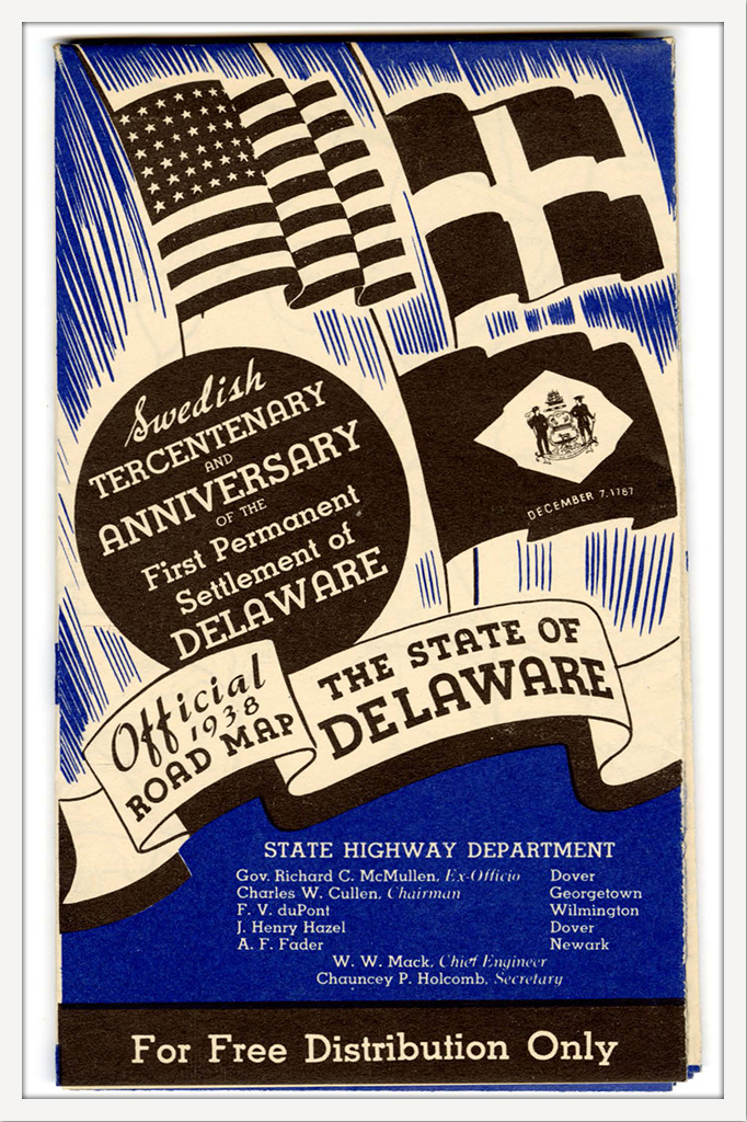 The Official 1938 road map of the State of Delaware.