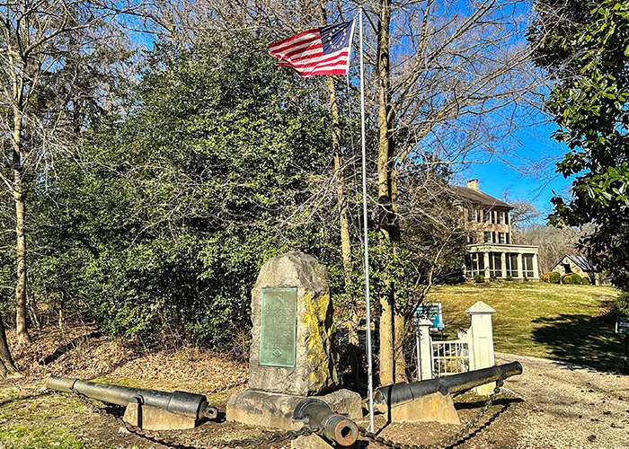 the marker at the site of the battle of cooch's bridge