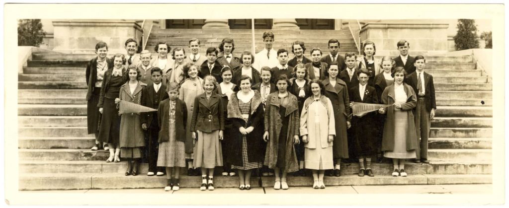 Willard Hall Junior High’s 9A graduating class of 1935.