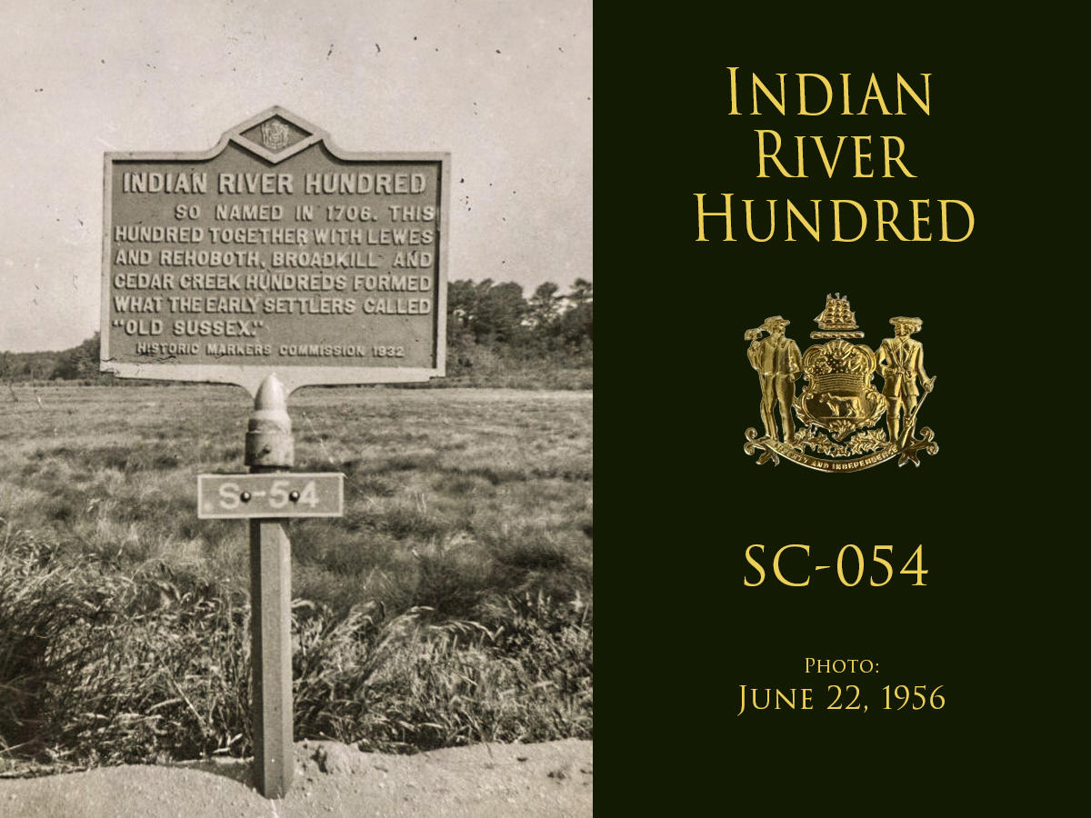 Historical marker SC-054: Indian River Hundred