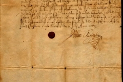 1654: Jon Nilson passport signed by Johann Rising