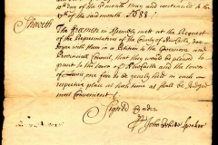 1688: Petition to permit an annual fair in New Castle and Lewis