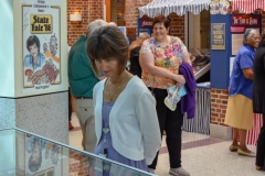 Guests admire the exhibit artifacts