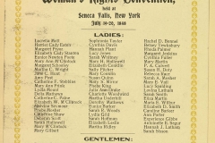 The Declaration of Sentiments was created. In 1840, Lucretia Mott and Elizabeth Cady Stanton are barred from attending the World Anti-Slavery Convention held in London. This prompts them to hold a Women’s Convention in the U.S. In 1848, Elizabeth Cady Stanton writes “The Declaration of Sentiments” and presents it at the Seneca Falls, NY Women’s Rights Convention.