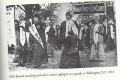 Ida B. Wells marching in 1913