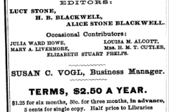 The Woman’s Journal is founded and edited by Mary Livermore, Lucy Stone, and Henry Blackwell.